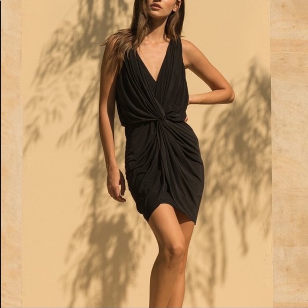 MISA Mini Dress Black Size Medium Worn Once